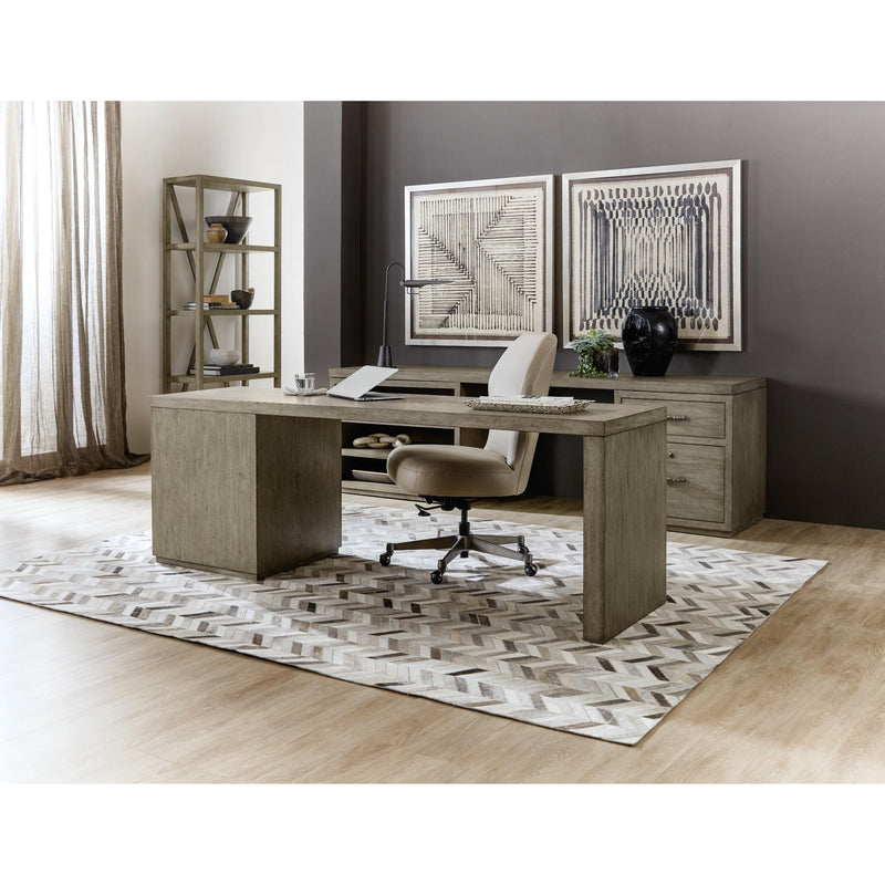 Hooker Furniture 6150-10915-85 Linville Falls 84" Desk with One File IMAGE 5