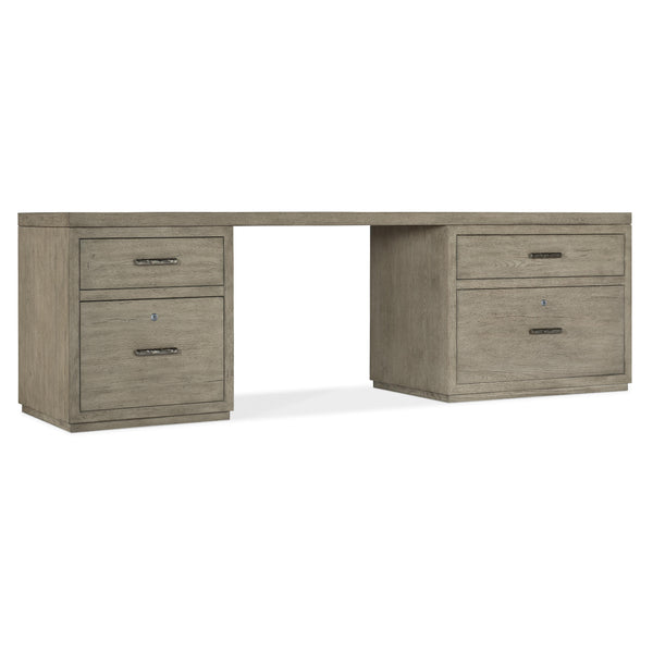 Hooker Furniture 6150-10923-85 Linville Falls 96" Desk with Small File and Lateral File IMAGE 1