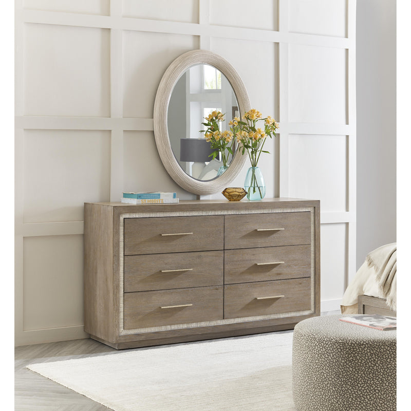 Hooker Furniture 6350-90007-04 Serenity Amelia Oval Mirror IMAGE 4