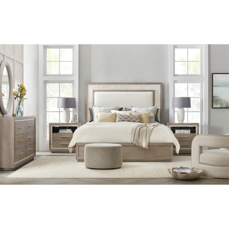 Hooker Furniture 6350-90260-95 Serenity Rookery Cal King Upholstered Panel Bed IMAGE 4