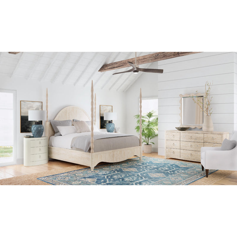 Hooker Furniture 6350-90666-80 Serenity Jetty King Poster Bed IMAGE 4