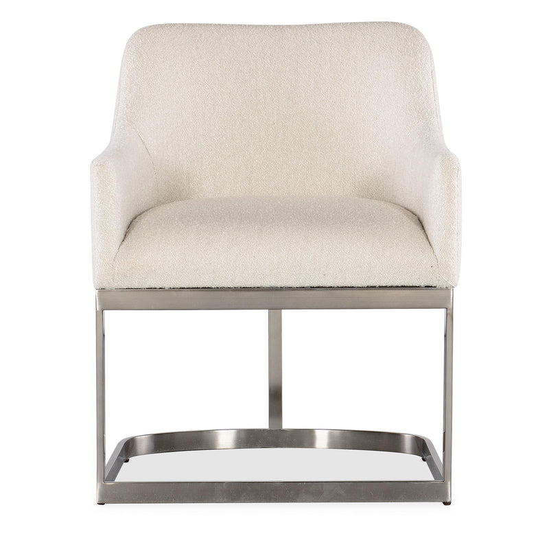 Hooker Furniture 6850-75300-95 Modern Mood Upholstered Arm Chair with Metal Base IMAGE 3