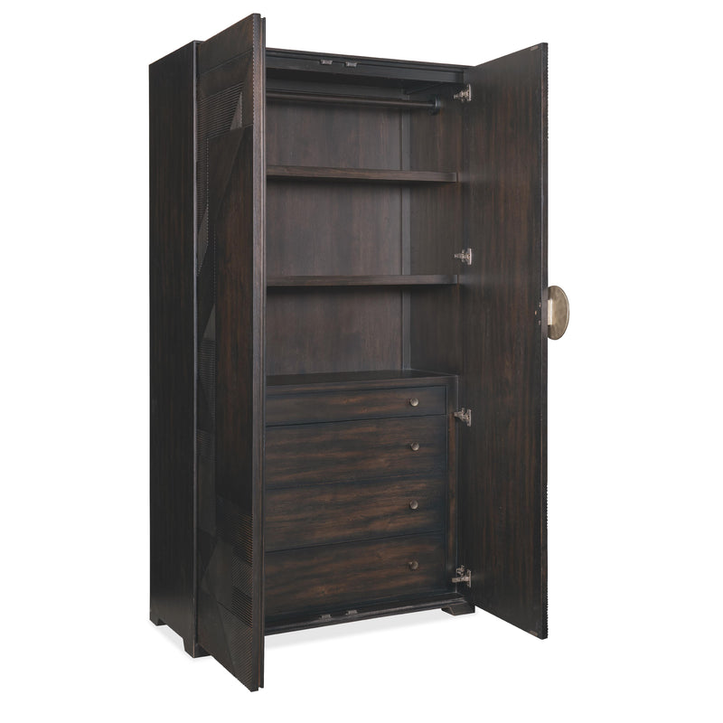 Hooker Furniture 6950-90013-99 Retreat Split Rattan Wardrobe IMAGE 2