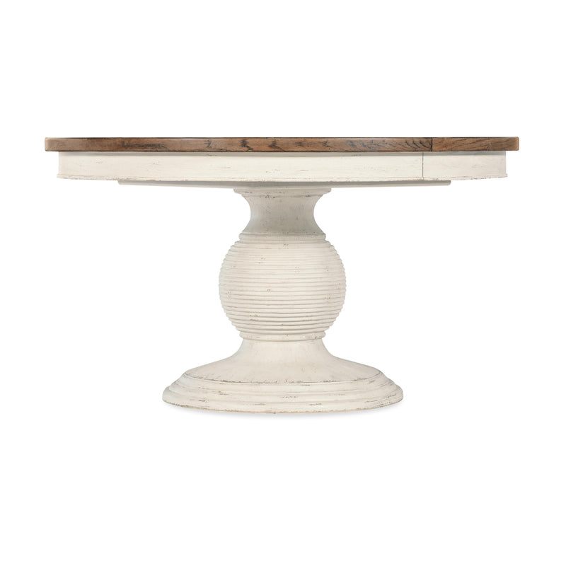 Hooker Furniture 7050-75203-02 Americana Round Pedestal Dining Table with 1-22in Leaf IMAGE 1