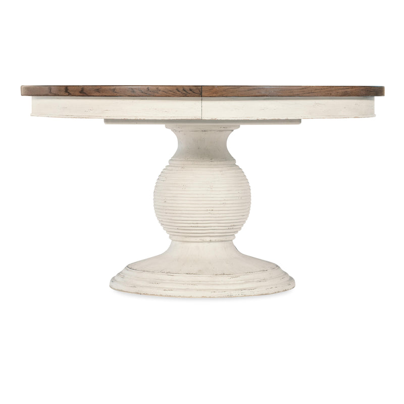 Hooker Furniture 7050-75203-02 Americana Round Pedestal Dining Table with 1-22in Leaf IMAGE 3