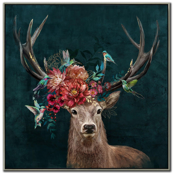 Streamline Art AFGB11776 Floral Antlers IMAGE 1