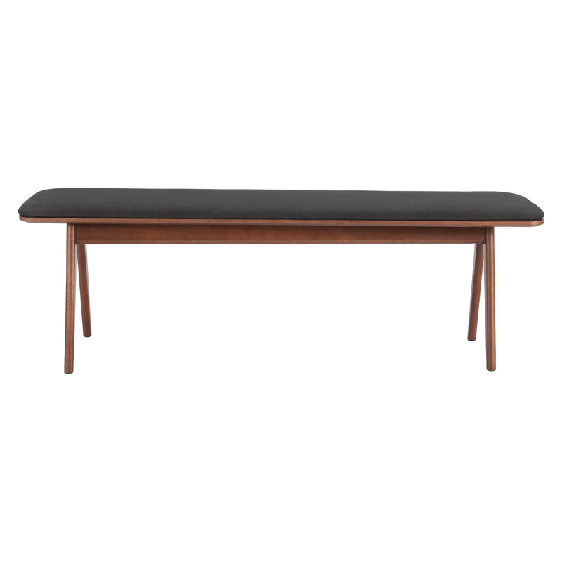 Zuo Kazwali 110301 Bench - Black & Walnut IMAGE 3