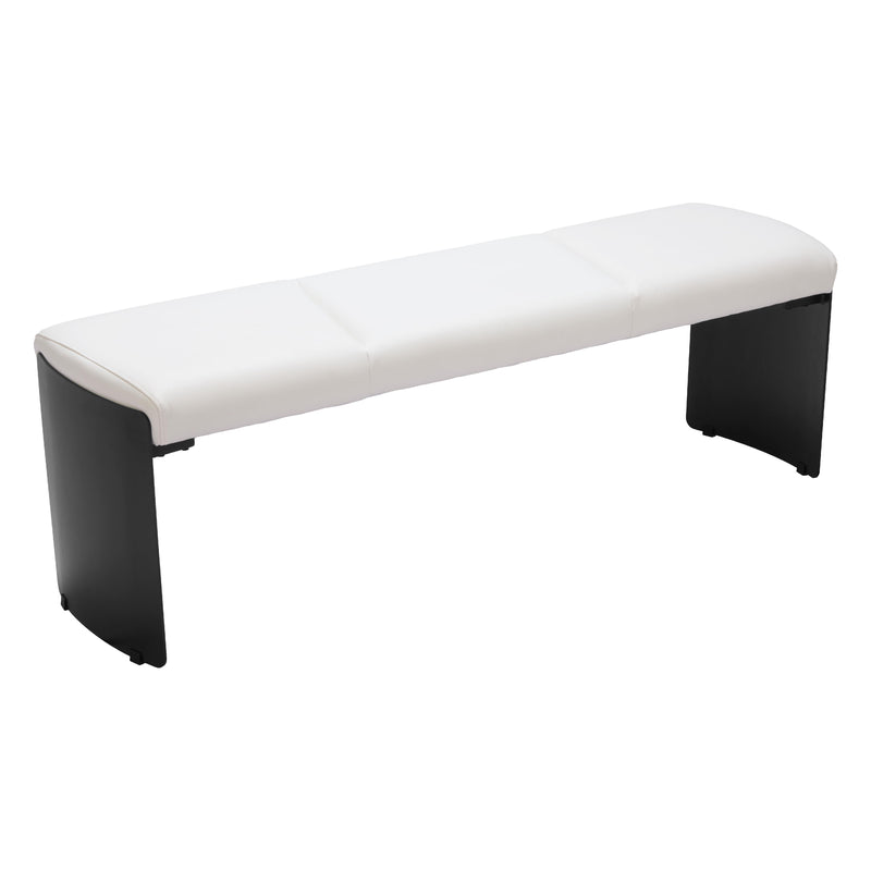 Zuo Mur 110334 Bench - White IMAGE 1