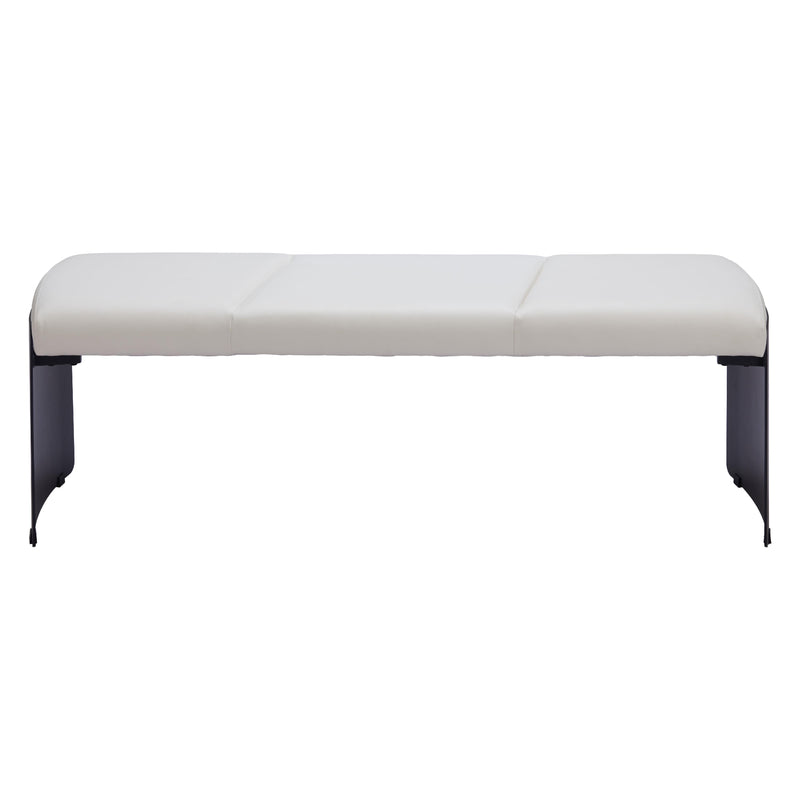 Zuo Mur 110334 Bench - White IMAGE 3