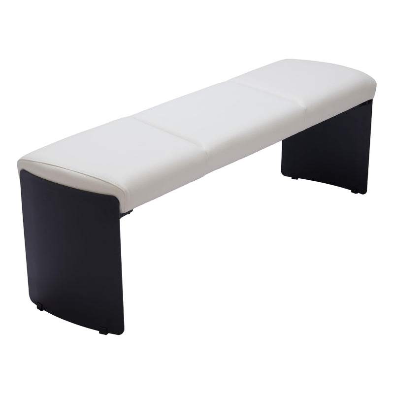 Zuo Mur 110334 Bench - White IMAGE 4