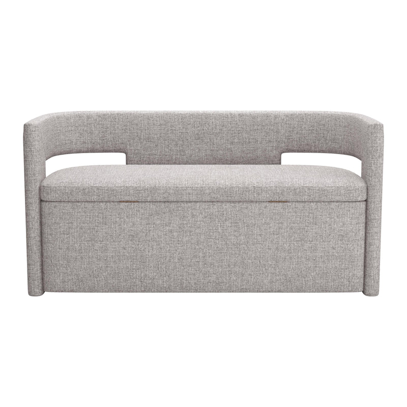 Zuo Papua 109994 Storage Bench - Grey IMAGE 3