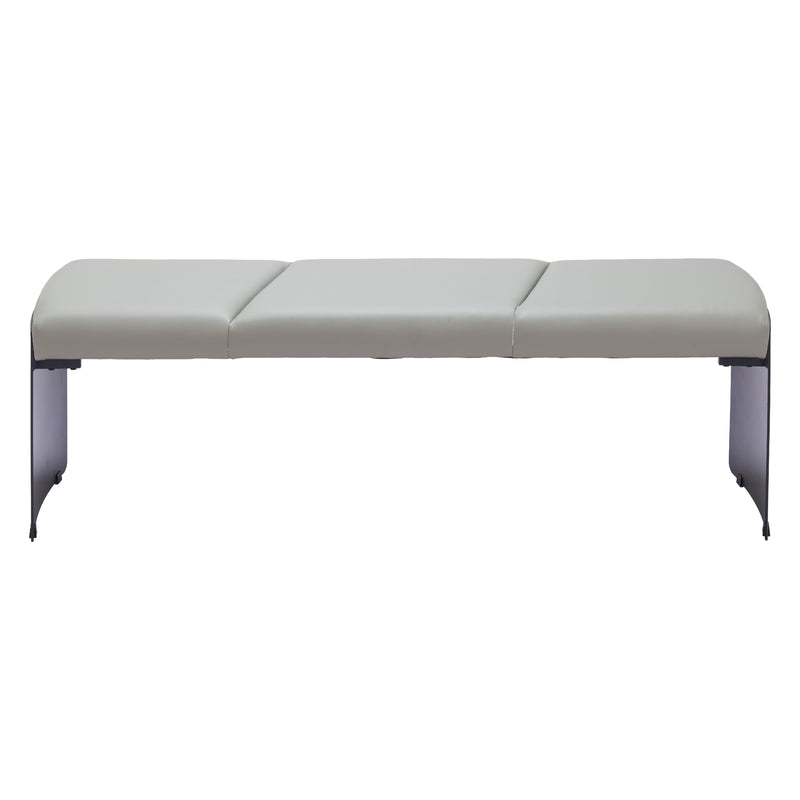 Zuo Mur 110335 Bench - Grey IMAGE 3