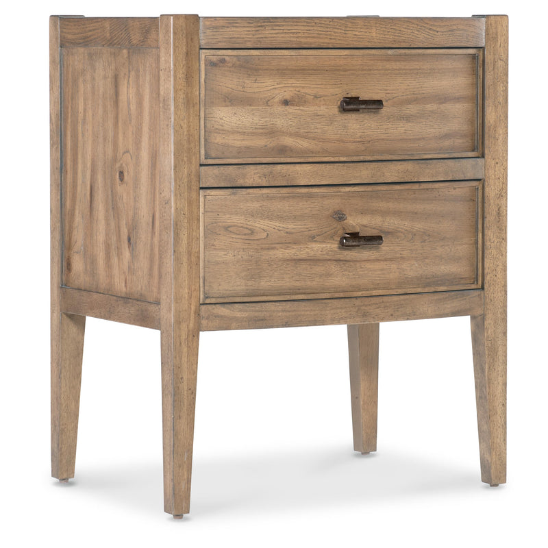 Hooker Furniture 6952-90016-80 Vineyard Row Two Drawer Nightstand IMAGE 1