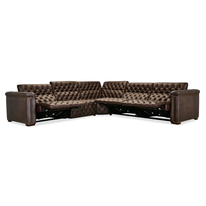 Hooker Furniture SS435-5PC3-089 Savion Deux 5 Seat Sectional with Power Headrests and 3 Power Recliners IMAGE 5