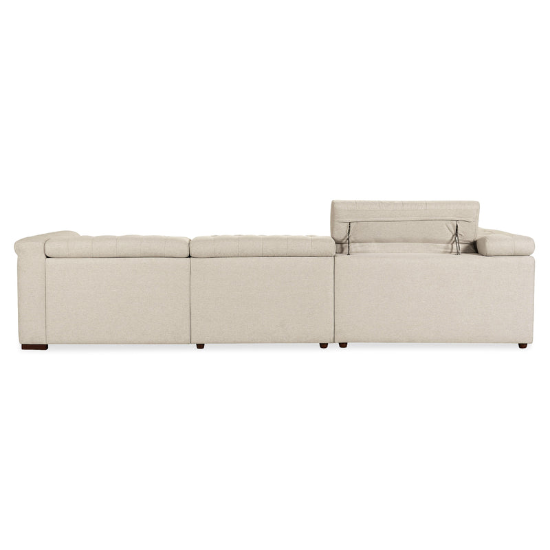 Hooker Furniture SS435-5PC4-414 Savion Deux 5 Seat Sectional with Power Headrests and 4 Power Recliners IMAGE 2