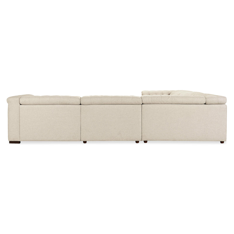 Hooker Furniture SS435-5PC4-414 Savion Deux 5 Seat Sectional with Power Headrests and 4 Power Recliners IMAGE 4