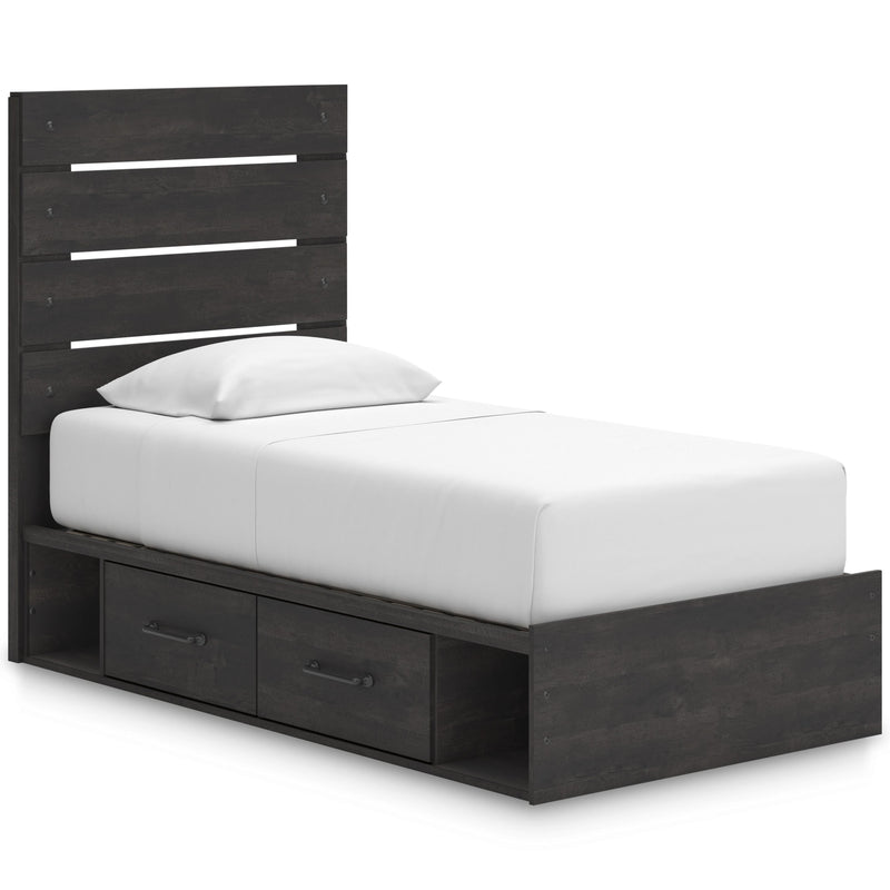 Signature Design by Ashley Hollivern Twin Panel Bed with Storage PCB2108-53/PCB2108-50/PCB2108-50/B100-11 IMAGE 1