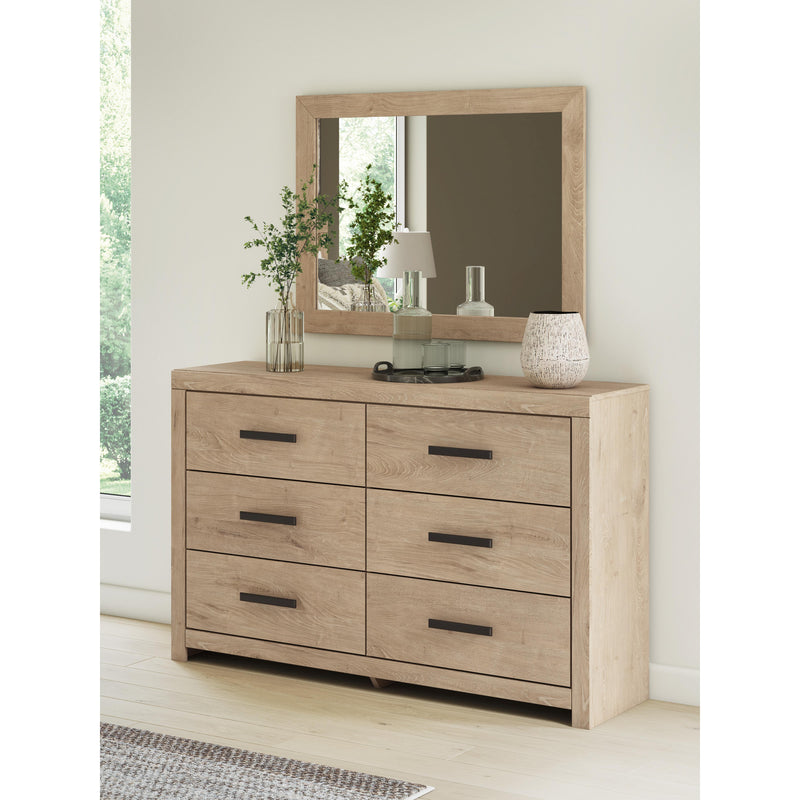 Signature Design by Ashley Sanginlane 6-Drawer Dresser with Mirror B3787-31/B3787-36 IMAGE 6