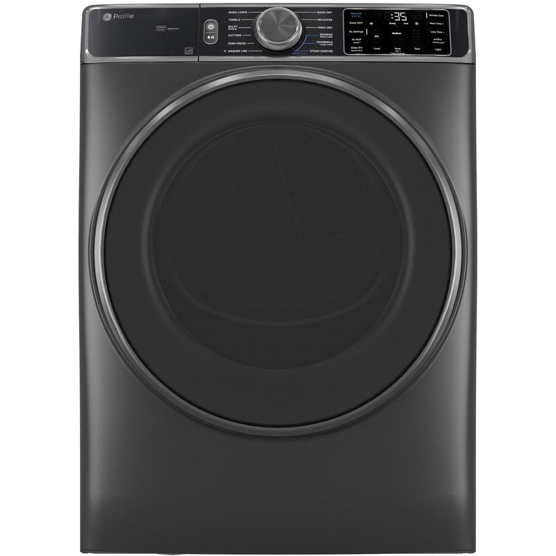 GE Profile 7.8 cu. ft. Electric Dryer with Sanitize Cycle PFD95ESPWDS IMAGE 1