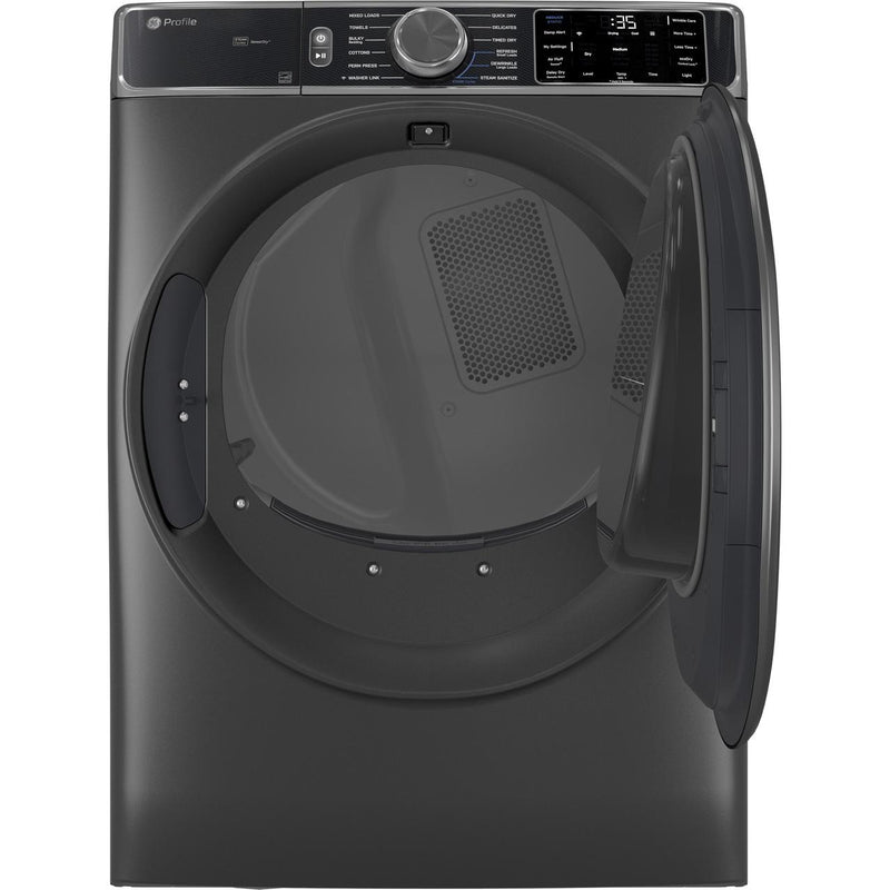 GE Profile 7.8 cu. ft. Electric Dryer with Sanitize Cycle PFD95ESPWDS IMAGE 2