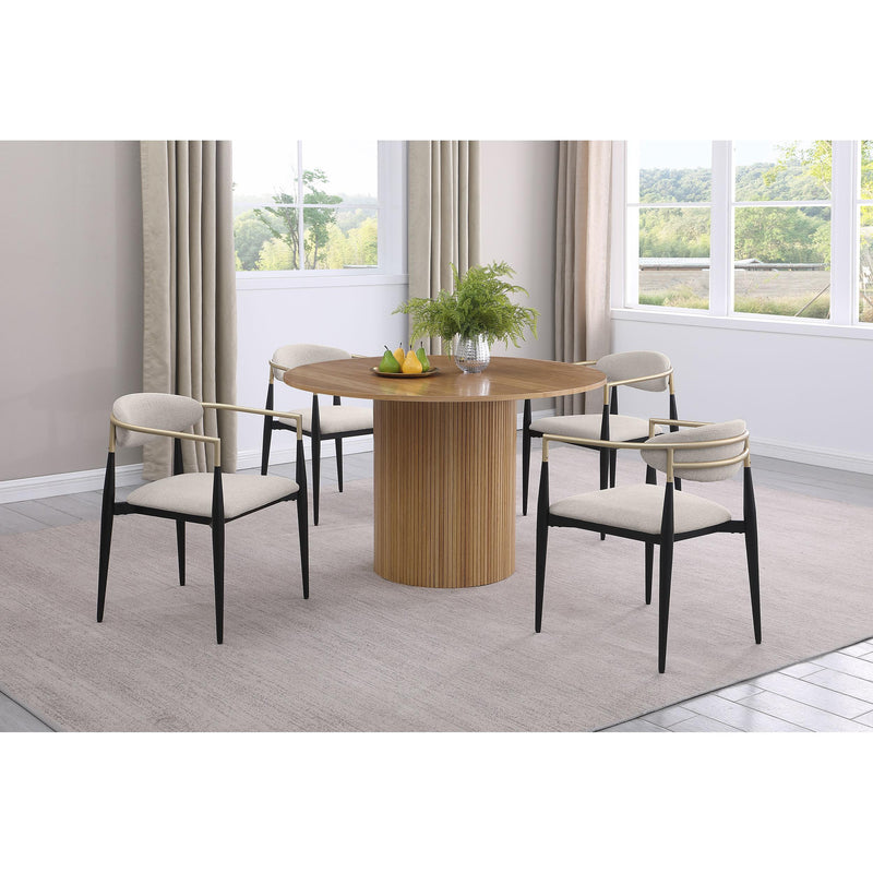 Coaster Furniture Round Bradbury Dining Table with Pedestal Base 107350 IMAGE 4