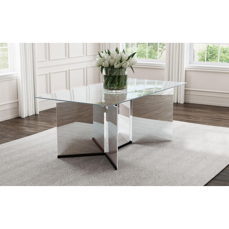 Coaster Furniture Emery Dining Table with Metal Top 108091 IMAGE 2