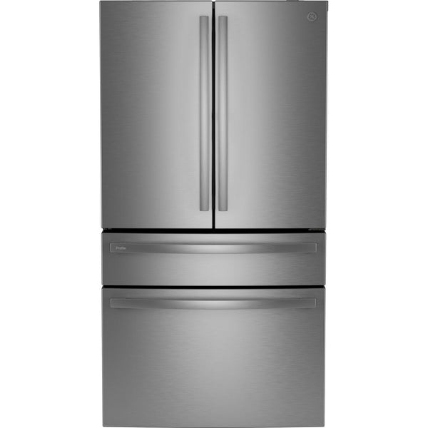 GE Profile 23.2 Cu. Ft. Smart Counter-Depth Fingerprint Resistant 4-Door French-Door Refrigerator PJE23BYWFS IMAGE 1