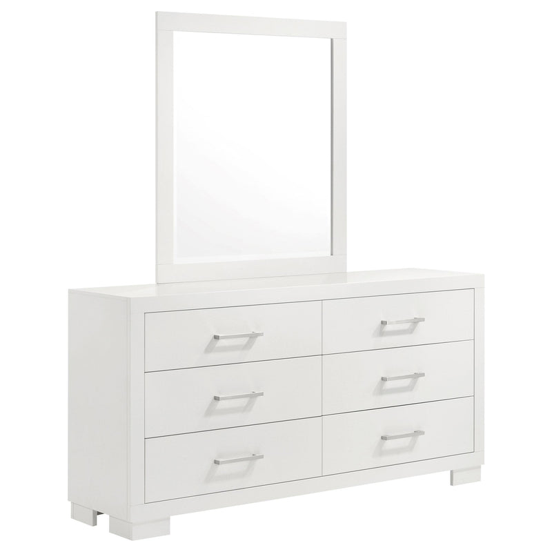 Coaster Furniture Jessica 6-Drawer Dresser with Mirror 202993M IMAGE 1