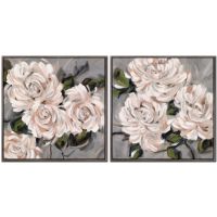 WBG24251/WBG24252 PASTEL POSIES I & II (30X30)